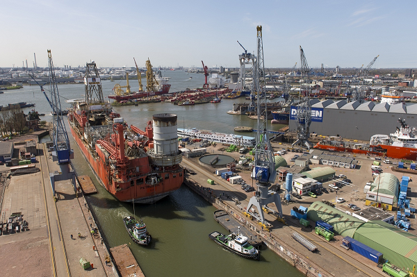 Damen Dry-Docks FPSO Petrojarl I for Hull Work