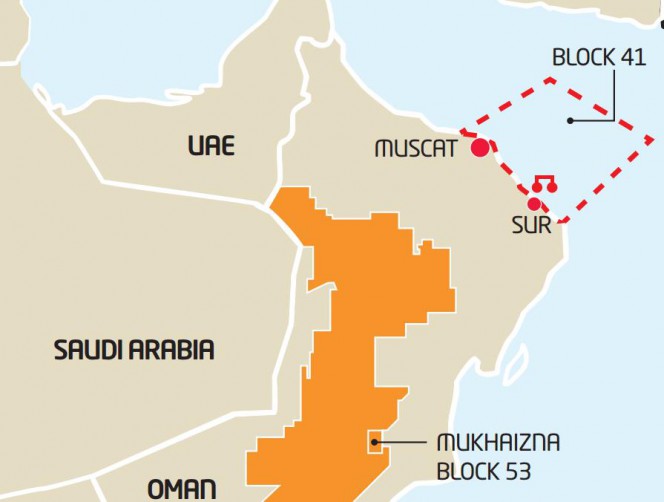 Total Withdraw from Offshore Oman Block